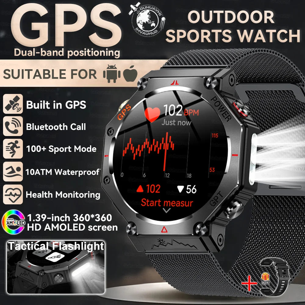 Smartwatch T-Rex 3 com GPS, Bússola e Tela AMOLED