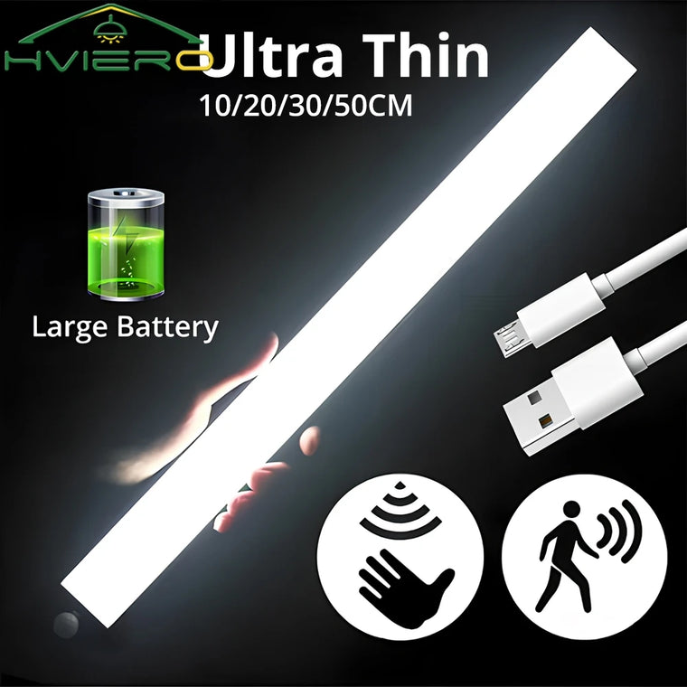 Luz LED Magnética Recarregável com Sensor de Movimento