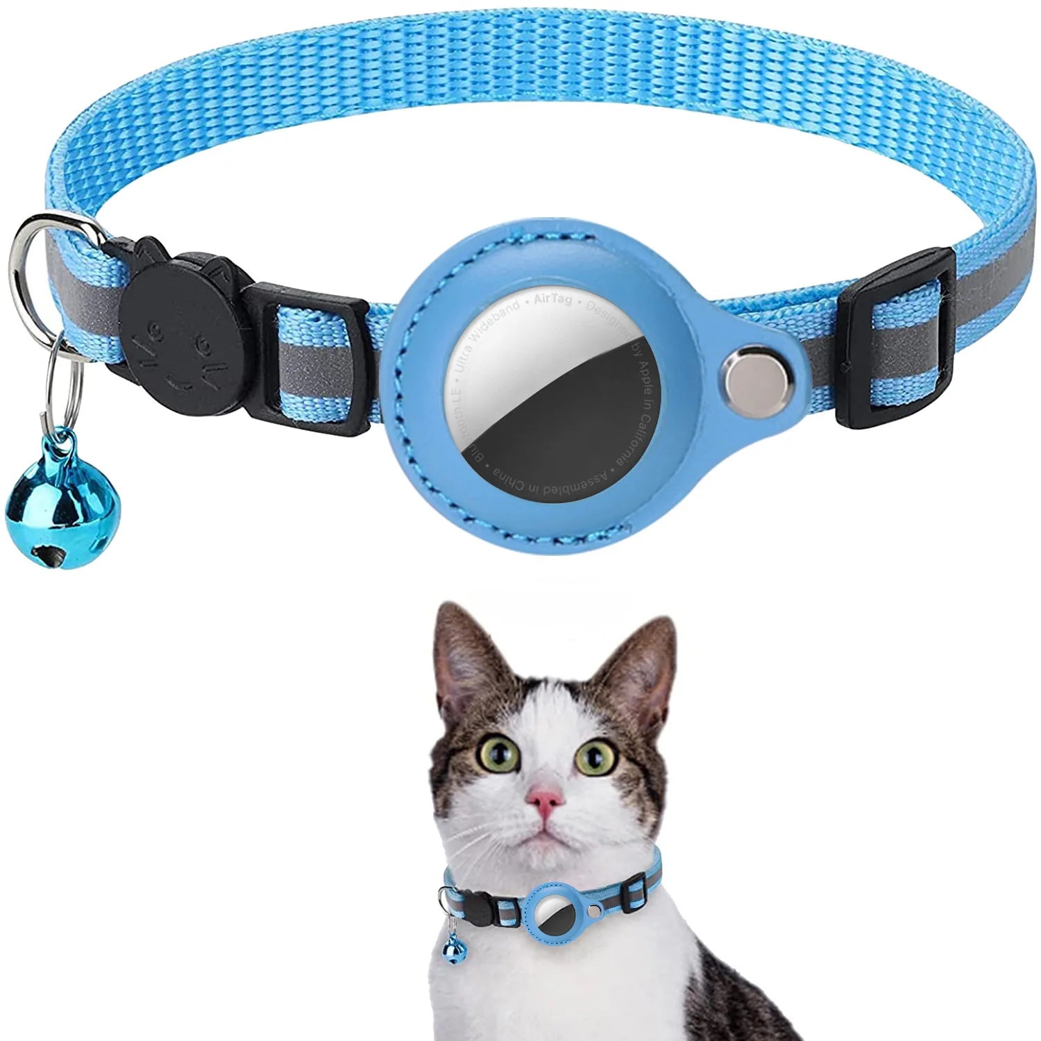 Coleira para Gato com Suporte para AirTag