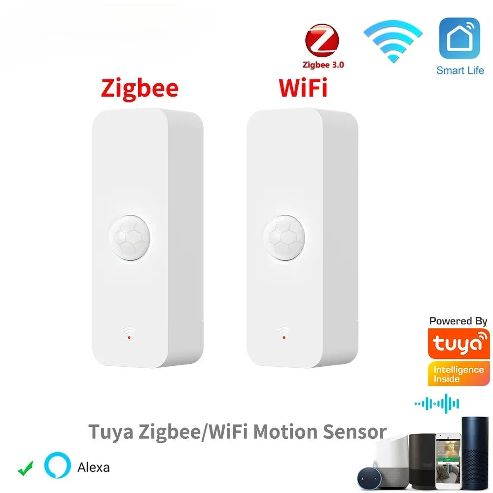 Sensor de Movimento Inteligente Tuya Wi-Fi / Zigbee para Automação Residencial