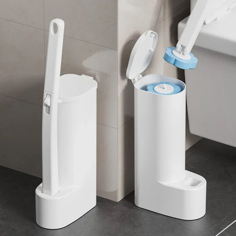 Escova Sanitária com Refil Substituível e Cabo Longo