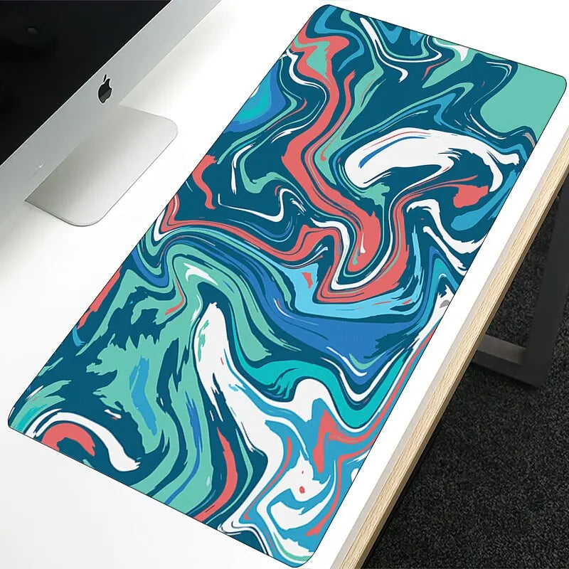 Mouse Pad Gamer Estendido com Estampa Abstrata