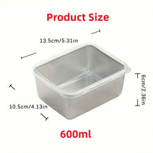Kit com 6 Potes de Aço Inox com Tampa