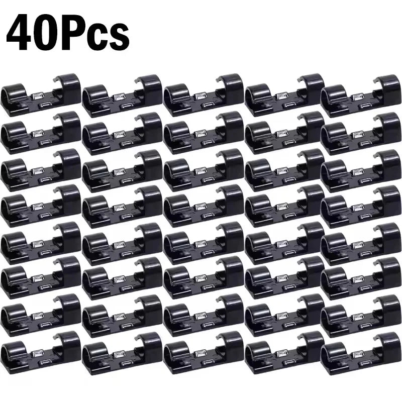 Clips Organizador de Cabos Autoadesivos