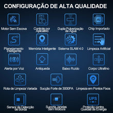 Robô Limpa Vidros Inteligente ABIR WD8 com Spray Duplo e Sucção Potente