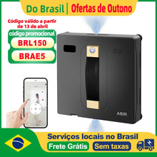 Robô Limpa Vidros Inteligente ABIR WD8 com Spray Duplo e Sucção Potente